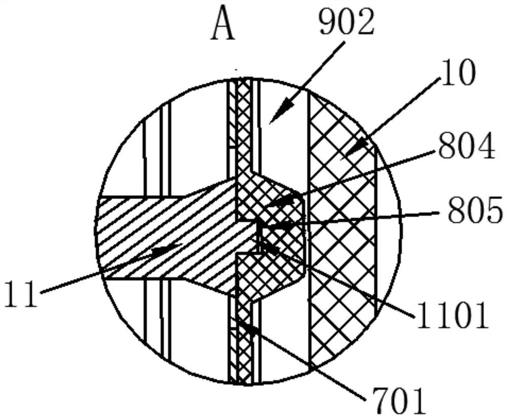 A vacuum drainage non-electric mechanical micro-pressure opening structure and its application method