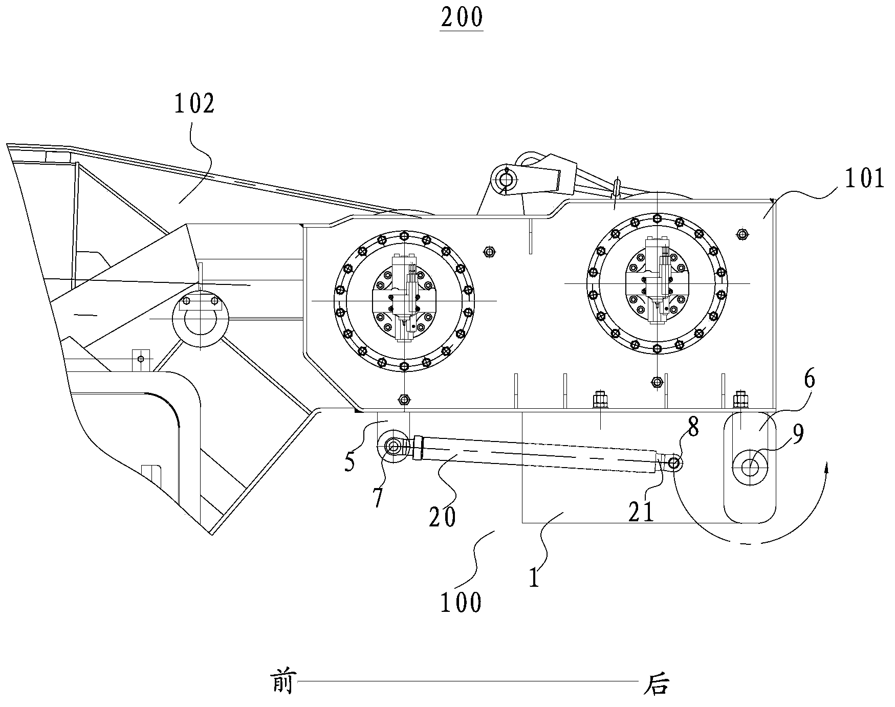 Balance weight equipment of crane and crane with same