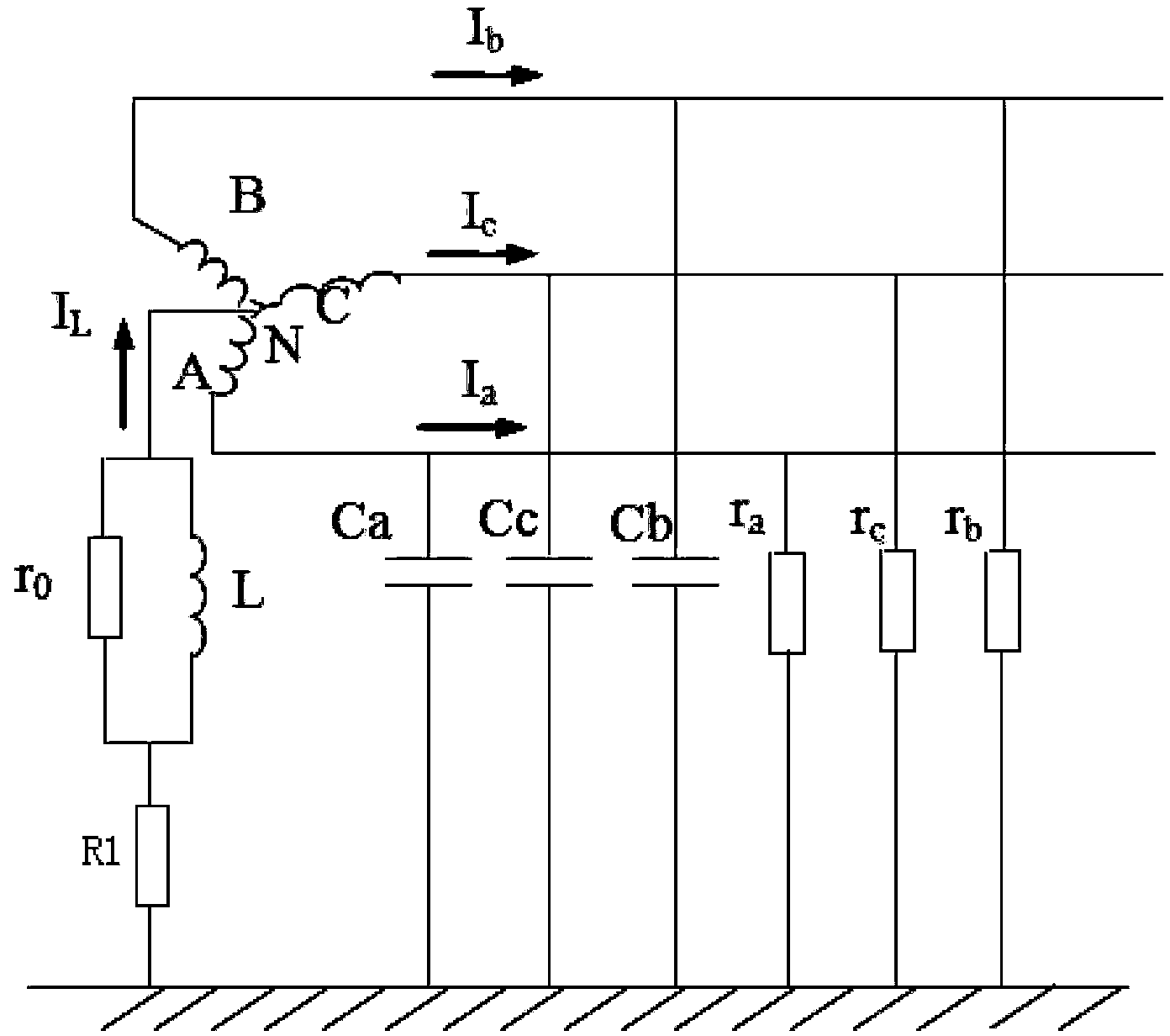 Bias magnetic type arc suppression coil automatic tracking compensation method