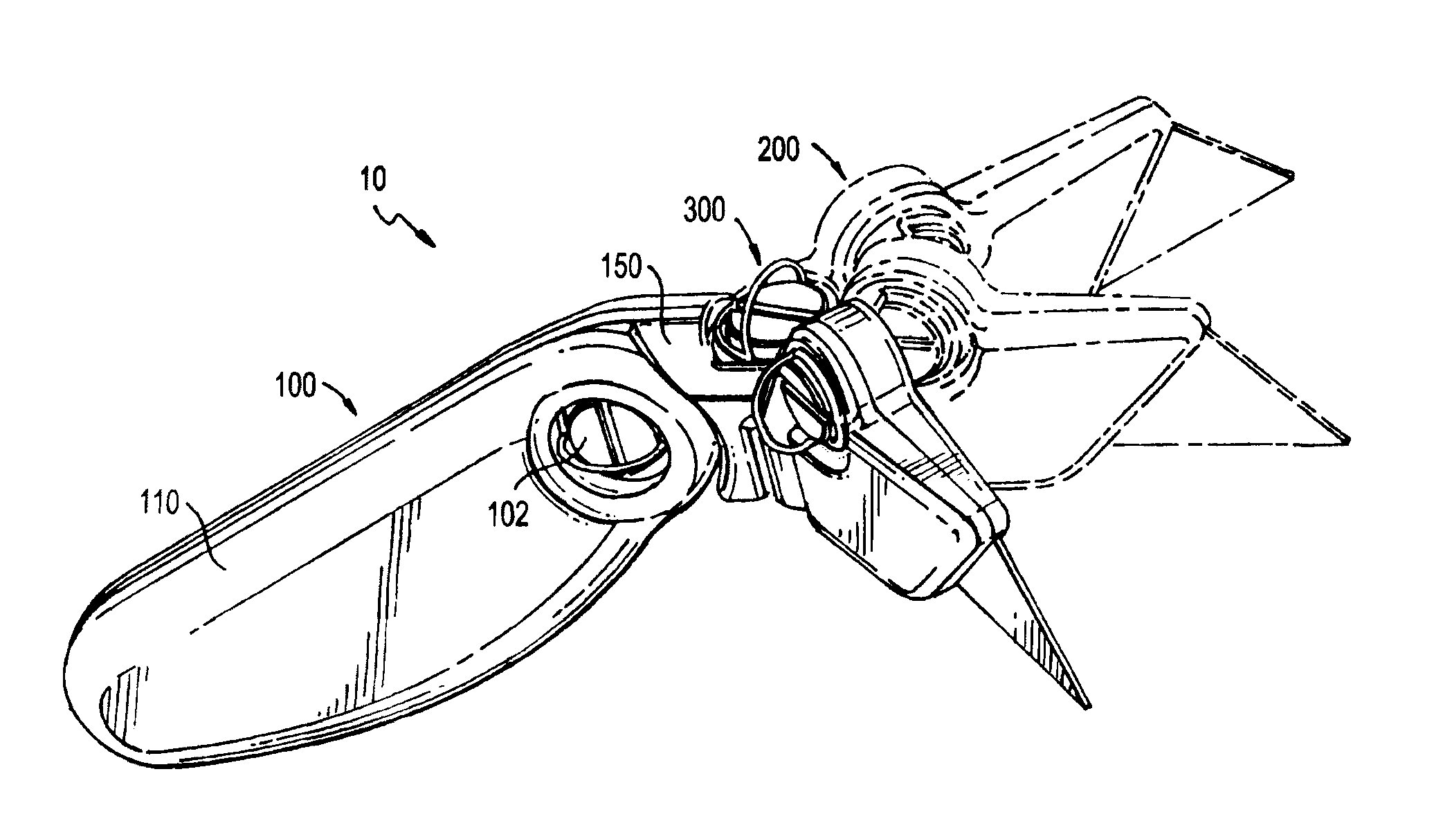 Utility knife with pivoting head assembly