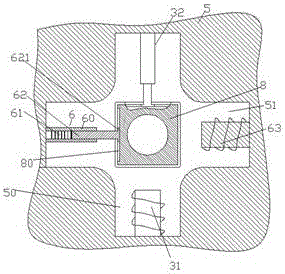 Equipment support table assembly provided with safety light