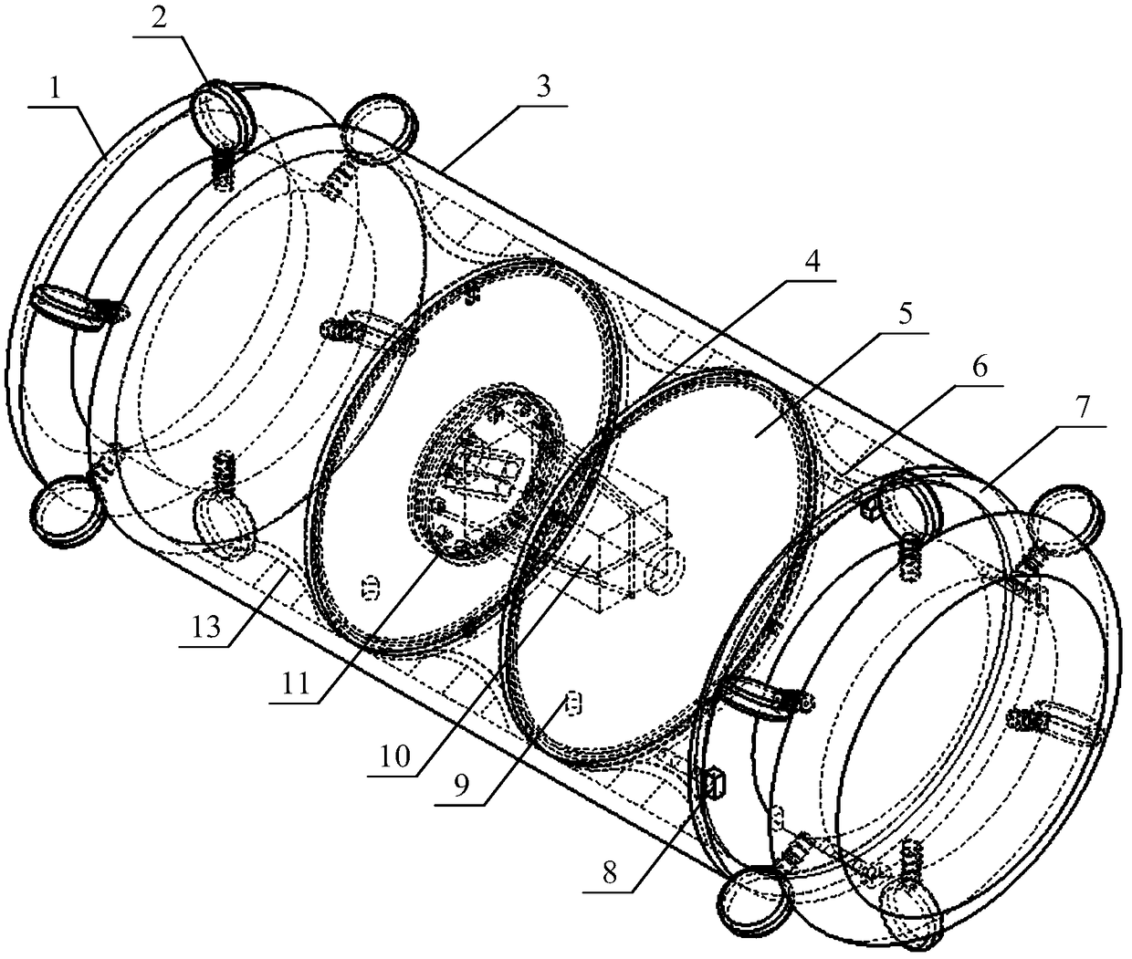 Cargo air pressure fixing system in cold-chain logistics pipeline transportation