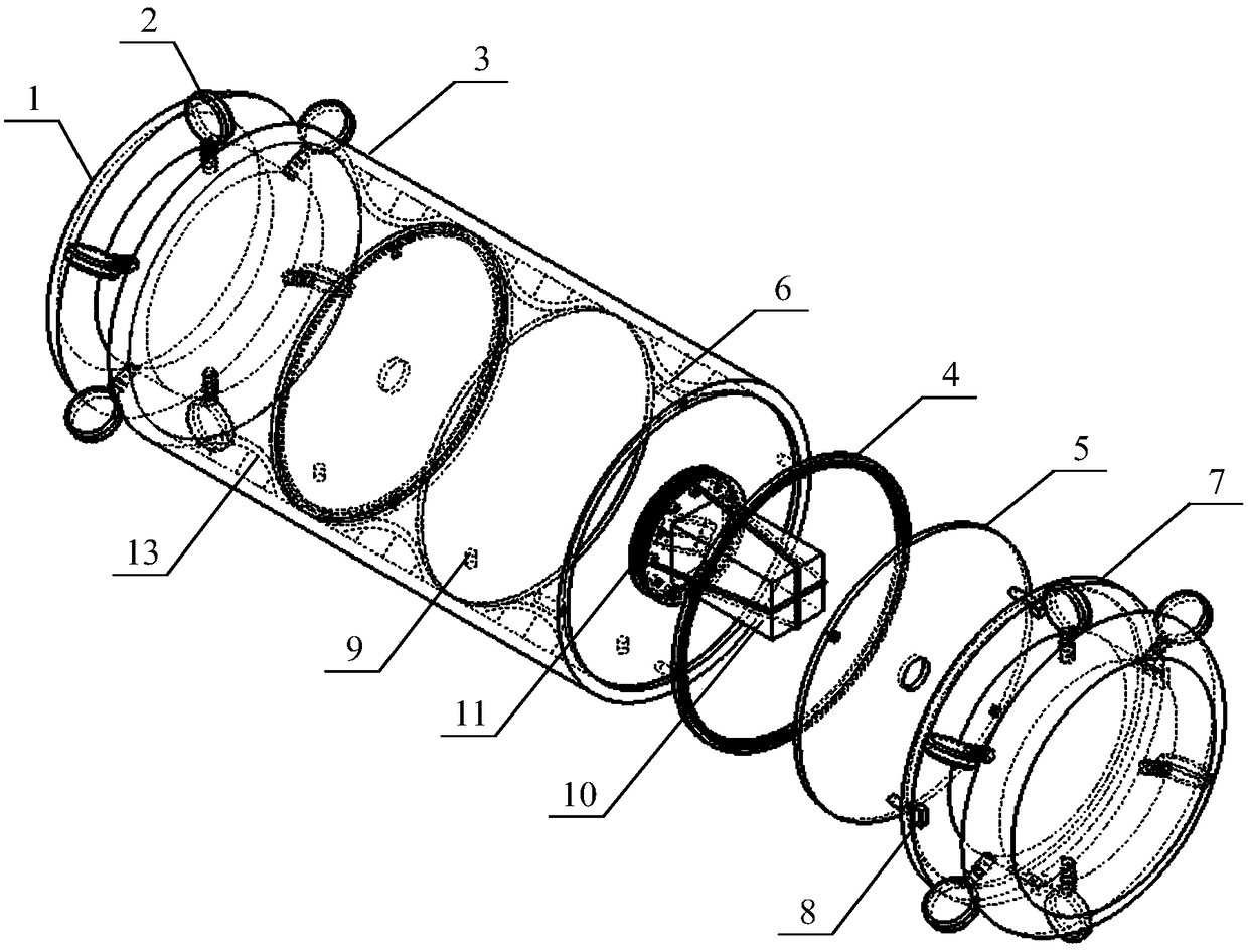 Cargo air pressure fixing system in cold-chain logistics pipeline transportation