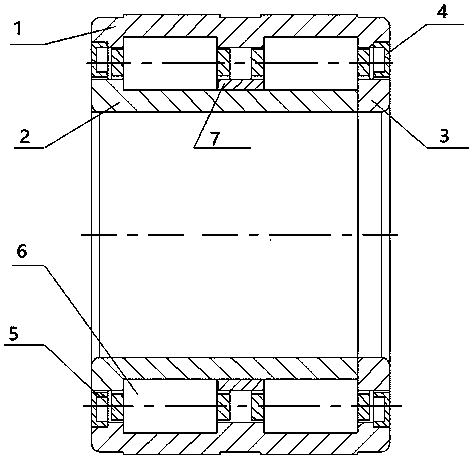 Subway axle box bearing