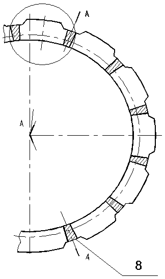 Subway axle box bearing