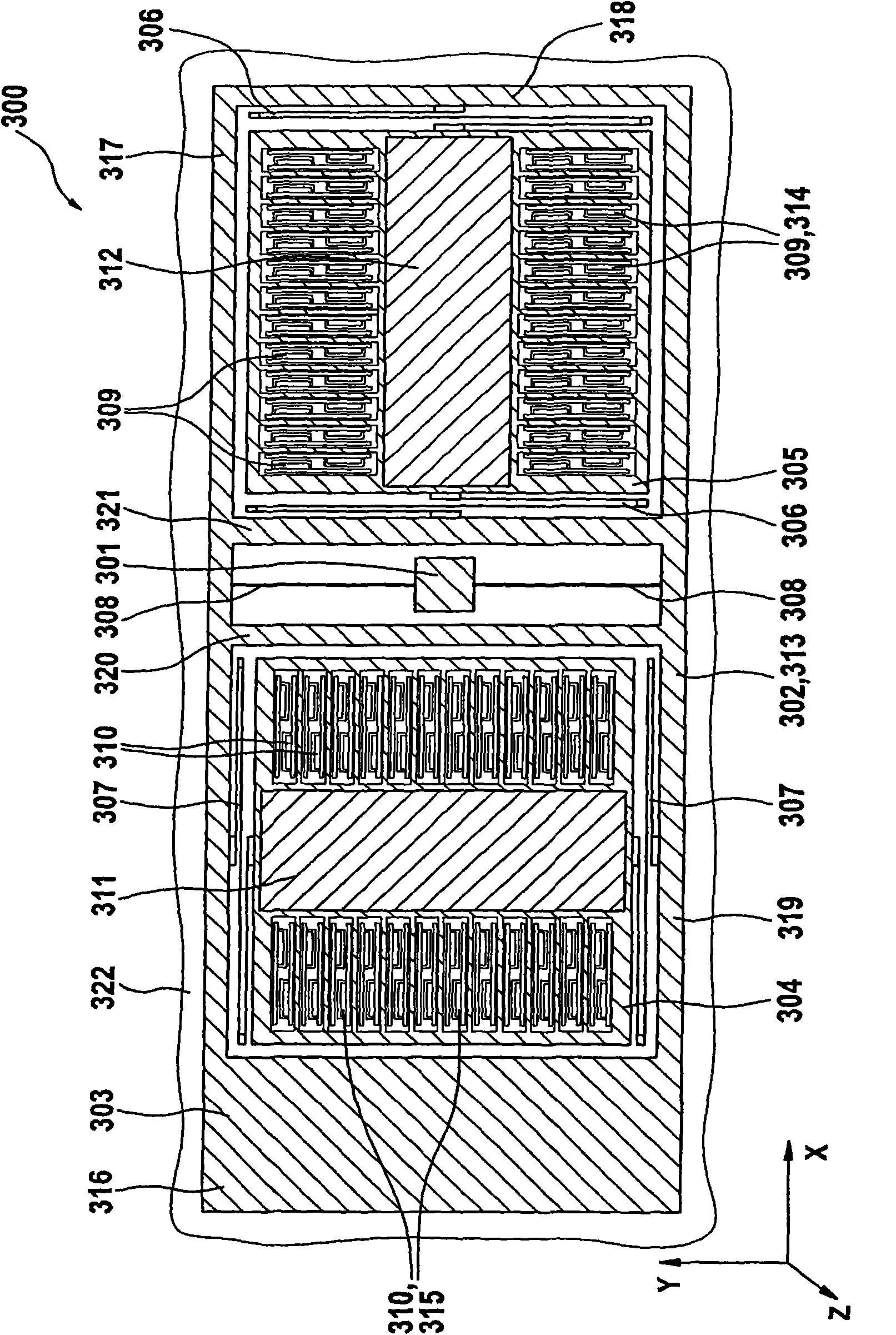 Triaxial acceleration sensor