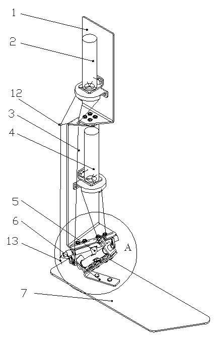 Two-degree-of-freedom humanoid ankle joint