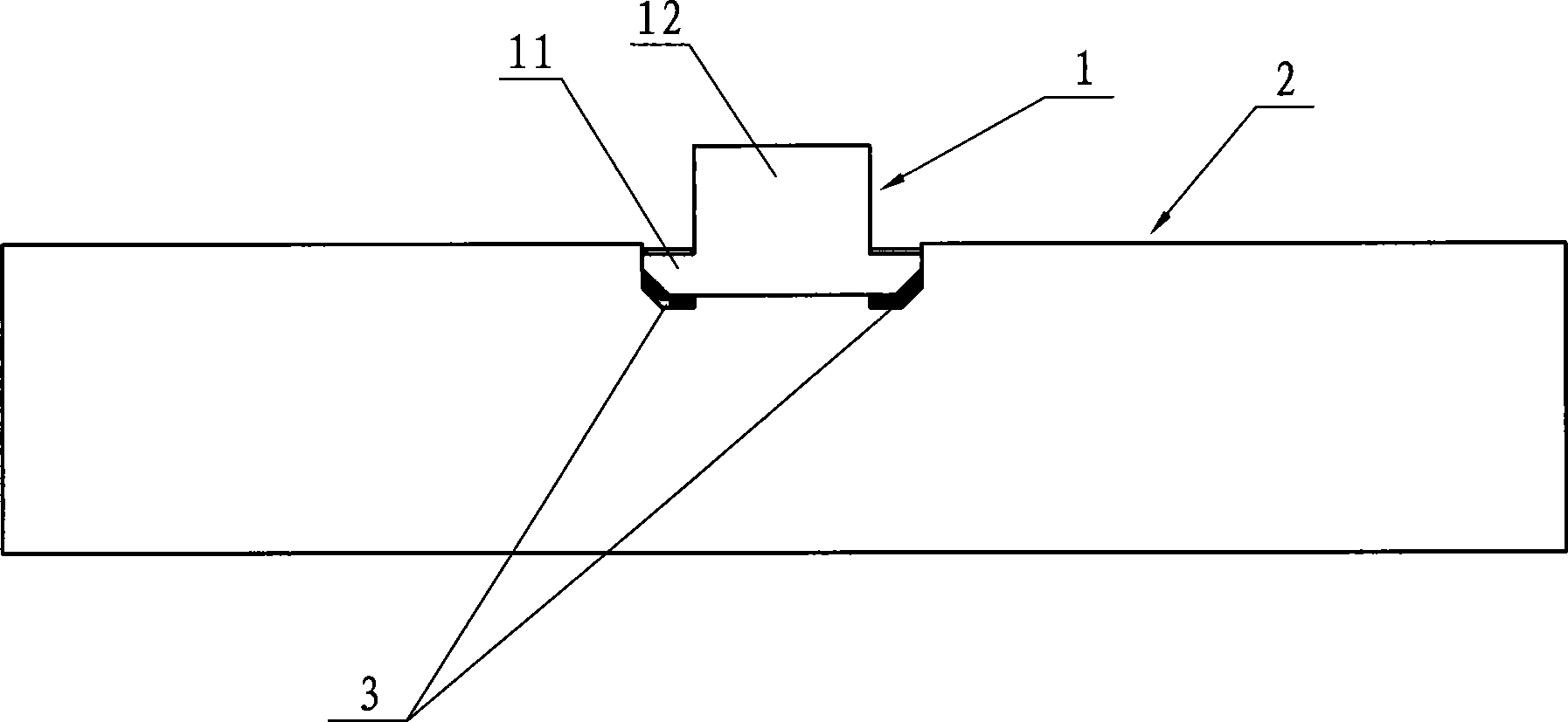 Congestion type busway jack tapping-off pile head