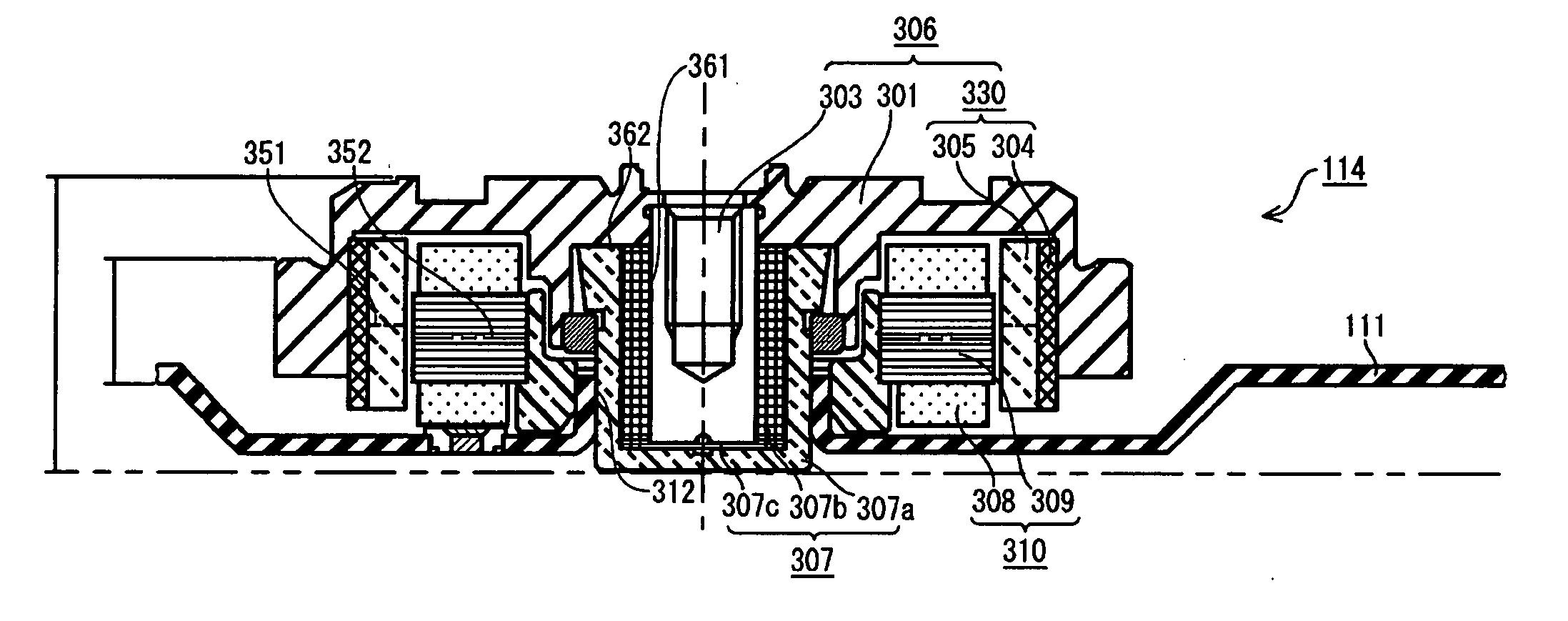 Data erasure apparatus, data erasure method and method for writing servo patterns on recording disk