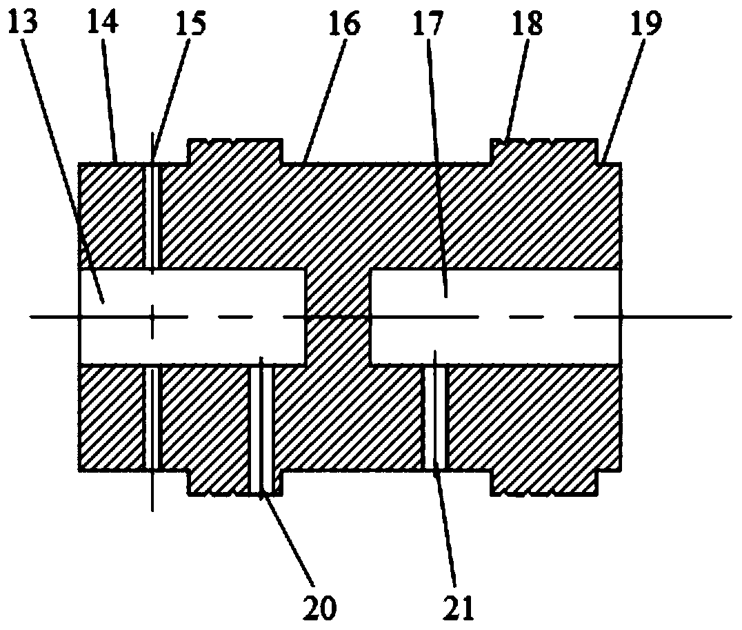 A slide valve type inverse proportional pressure reducing valve