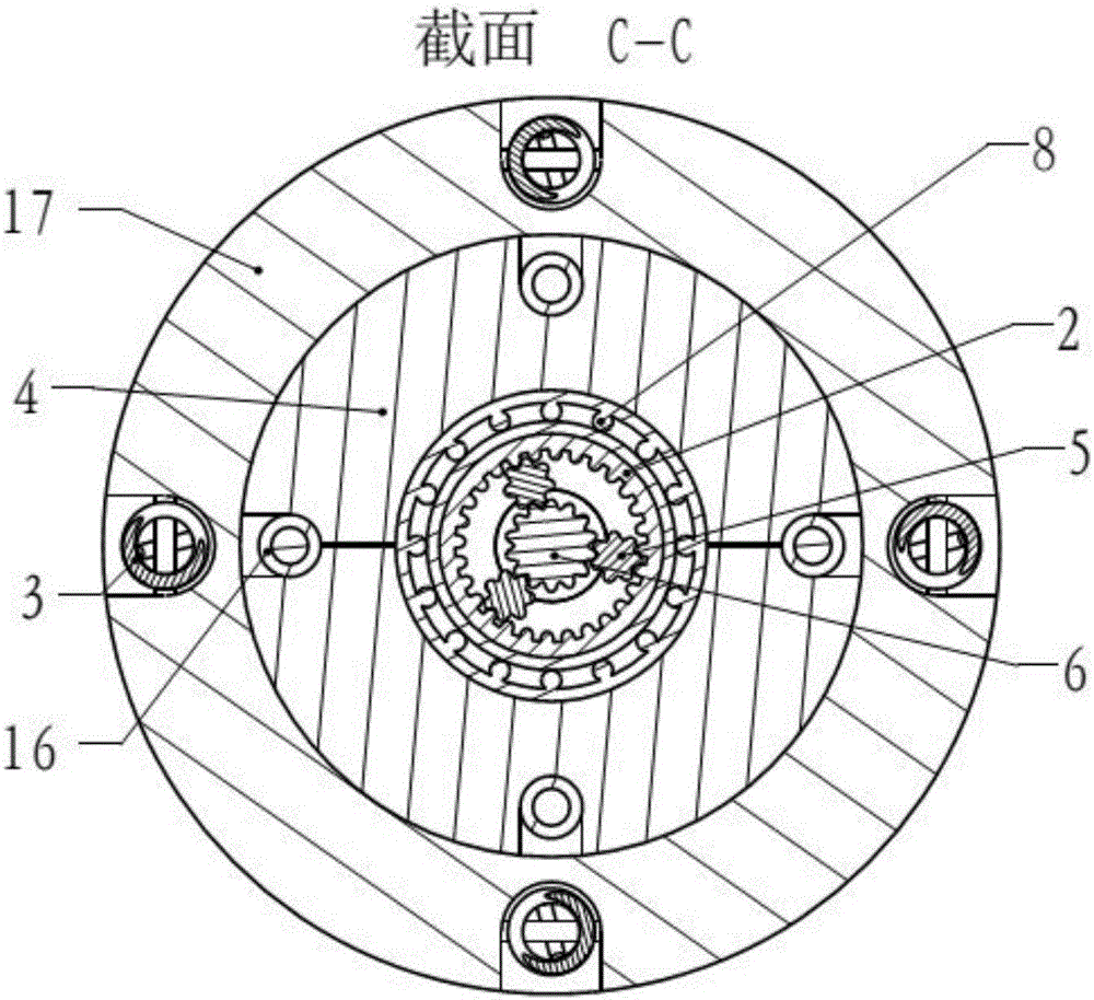 Hydraulic motor driving variable compression ratio piston