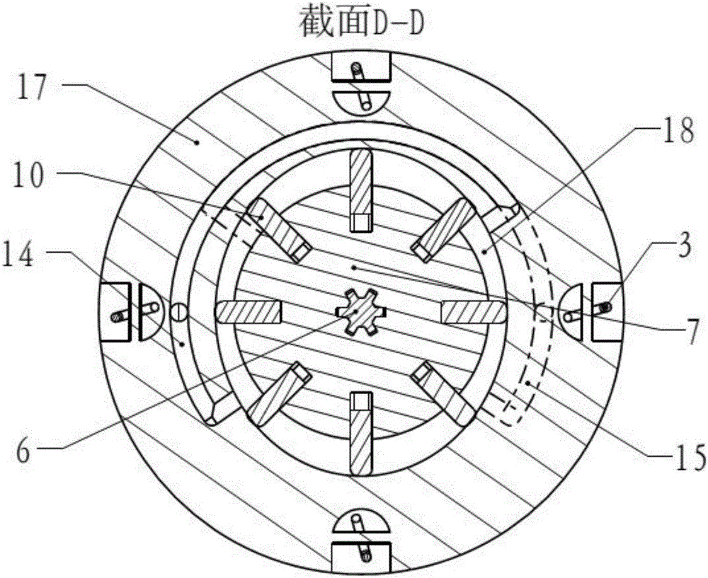 Hydraulic motor driving variable compression ratio piston