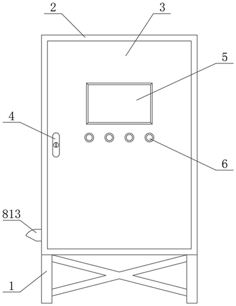 Electrical control case with heat dissipation function and using method thereof