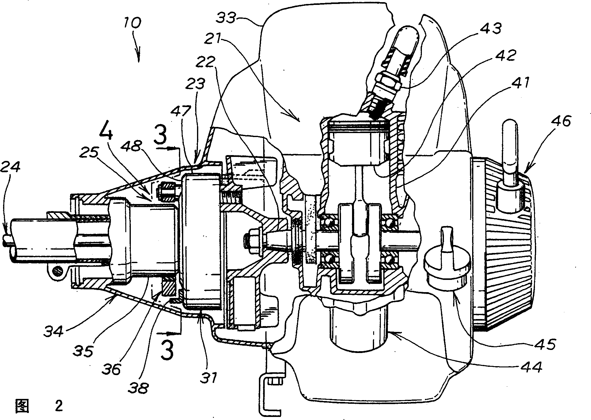 Bush cutting machine