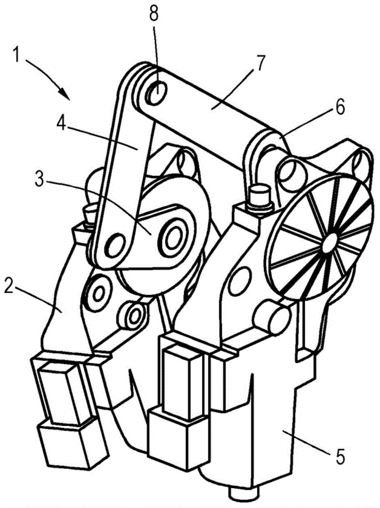 Adjusting device for front lid and associated motor vehicle