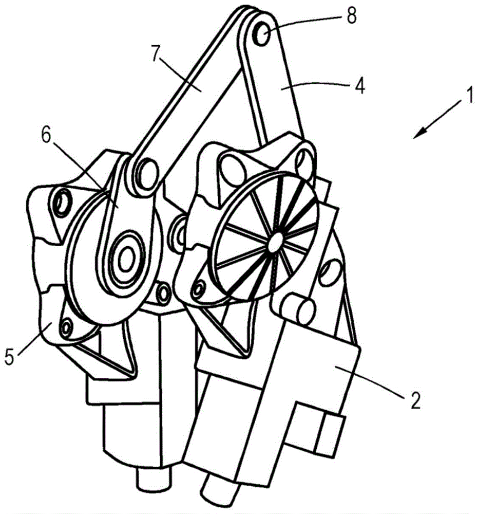 Adjusting device for front lid and associated motor vehicle