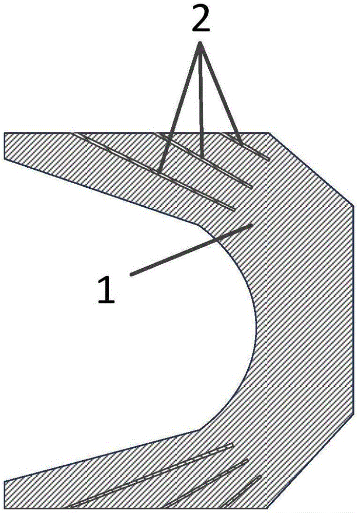 Method for inhibiting armature transition through reducing vortex based on empennage layering