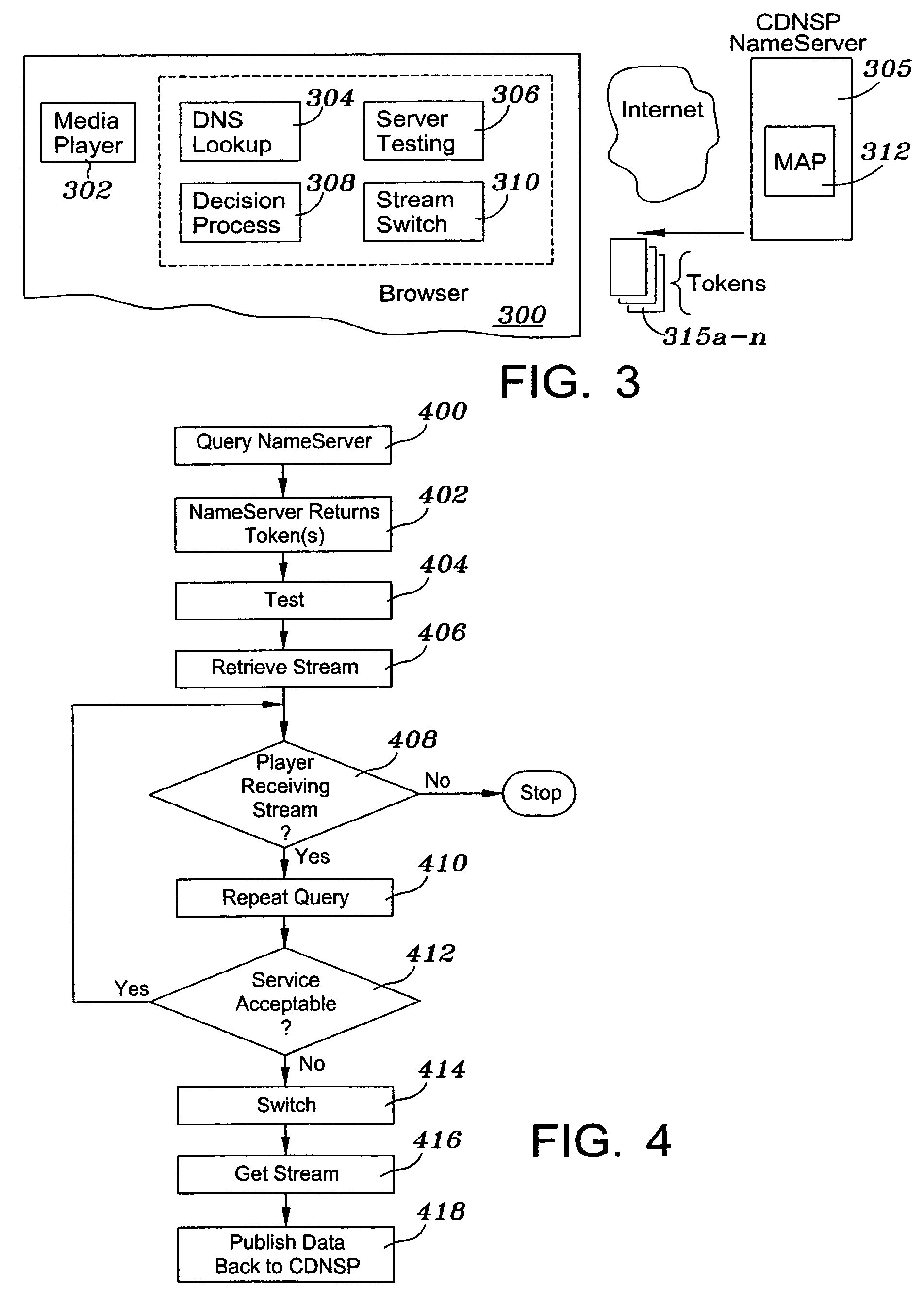 Client-side method for identifying an optimal server