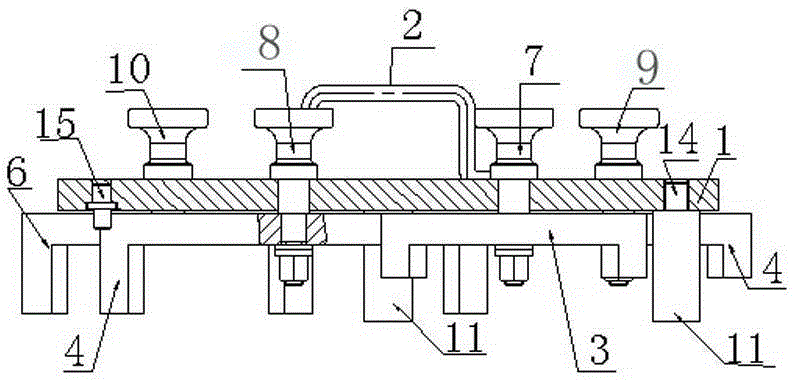 Inner chamber testing fixture for gear chamber of flywheel housing of engine