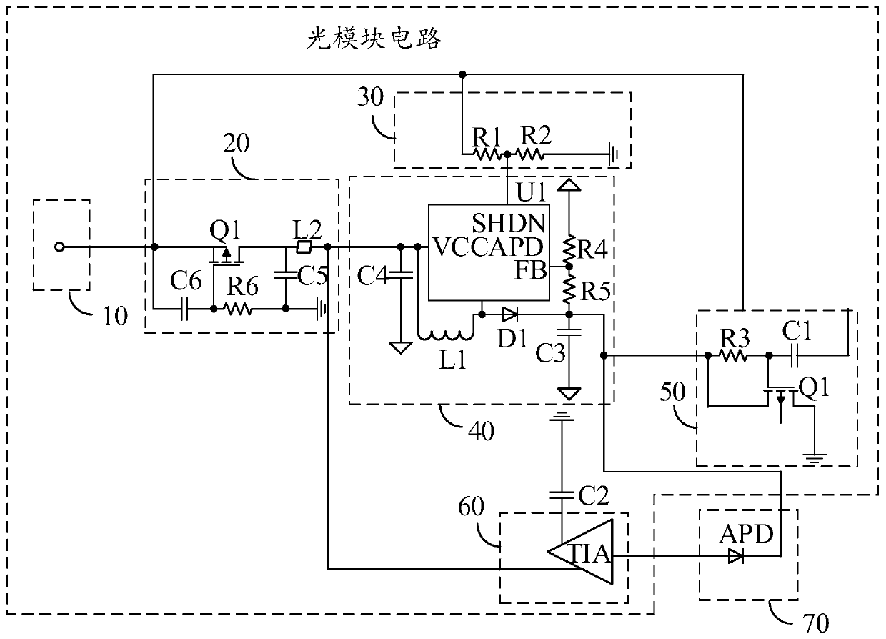 Optical module circuit and optical module