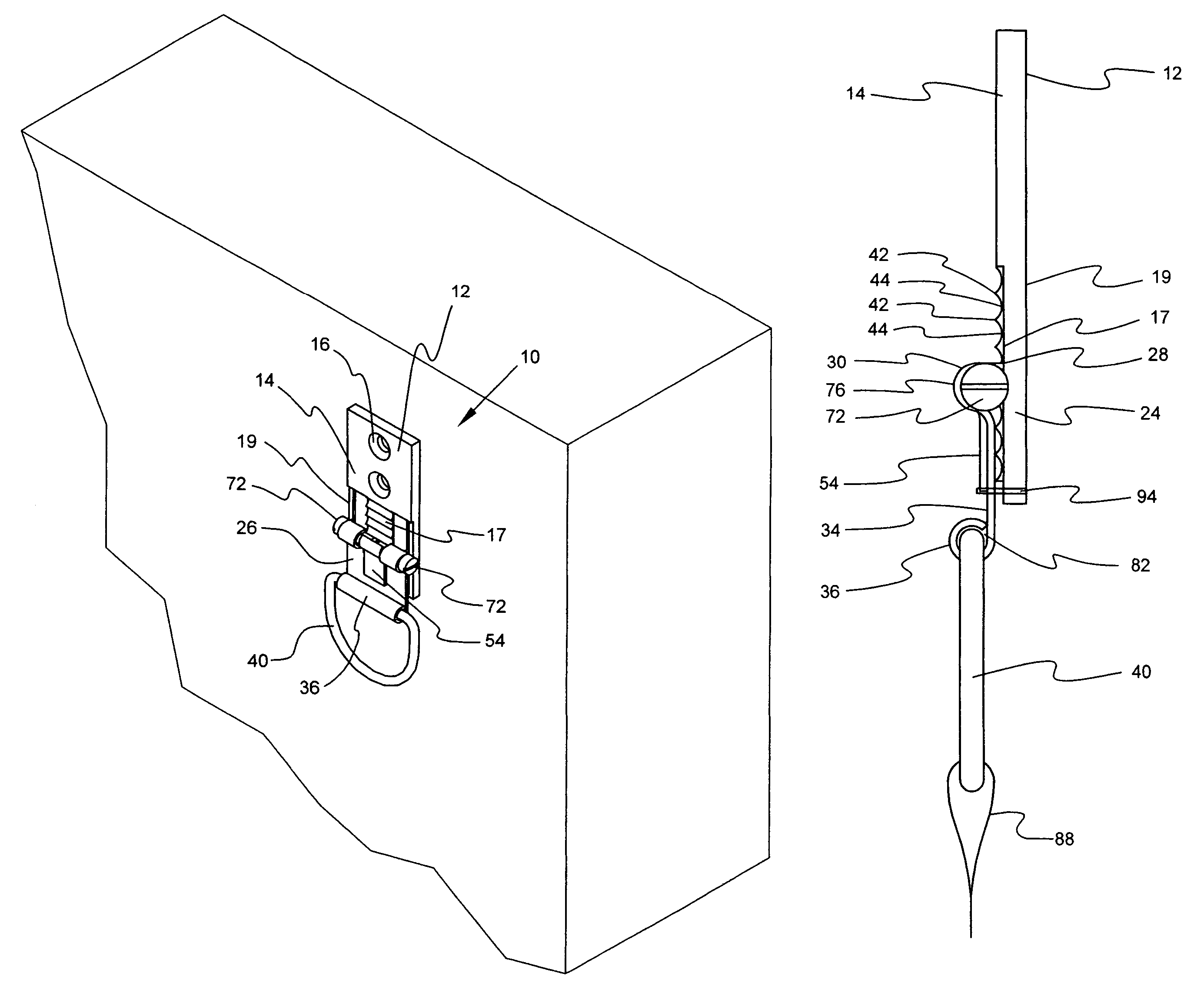 Device for supporting and vertically adjusting the position of an object upon a support structure