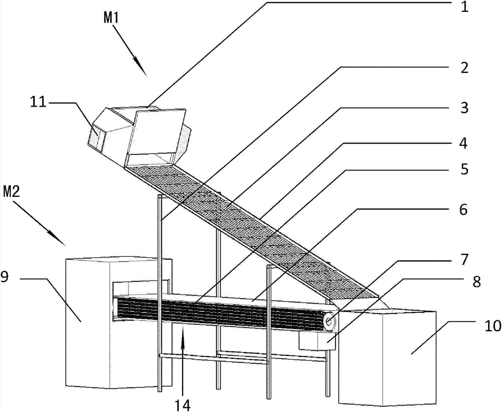 Electromagnetic particle screening device