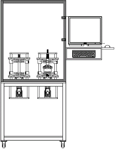 Testing machine for testing variable load reducer for washing machines