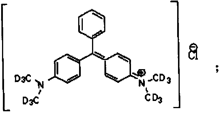 Synthesis method for stable isotope labeled malachite green