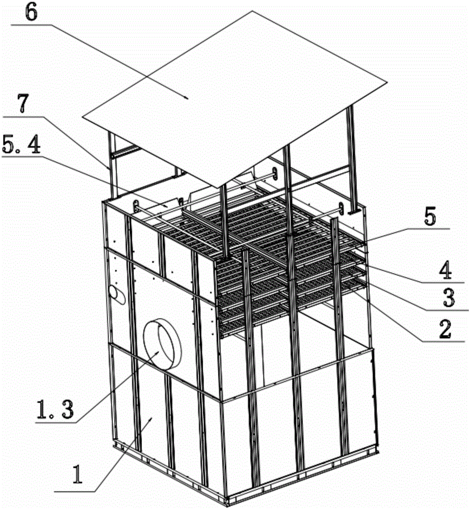 Environmental-friendly dust collecting room for grain drier