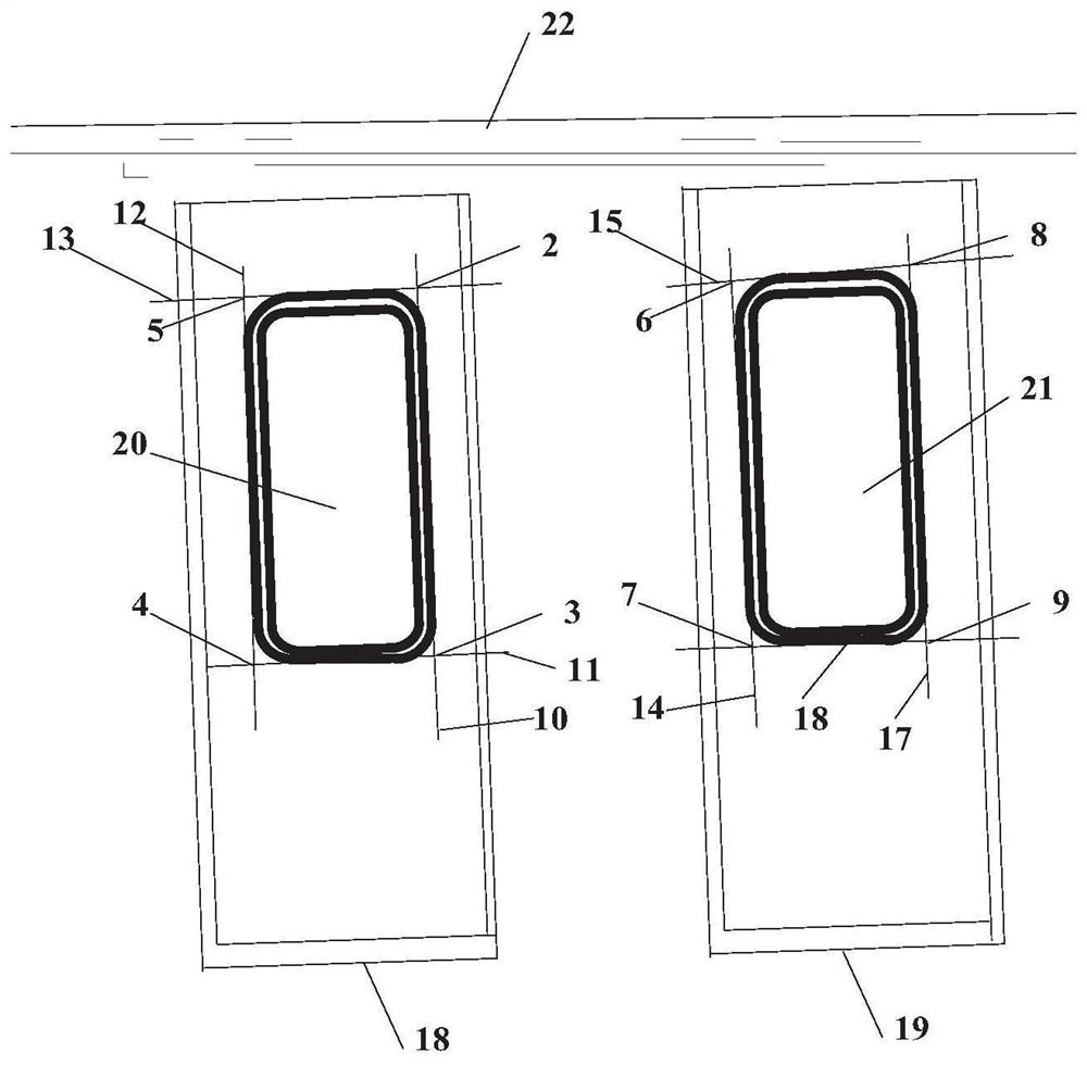 Subway vehicle door system V-shaped angle measuring method based on monocular vision