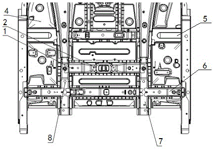 Automotive transmission shaft installing and fixing structure