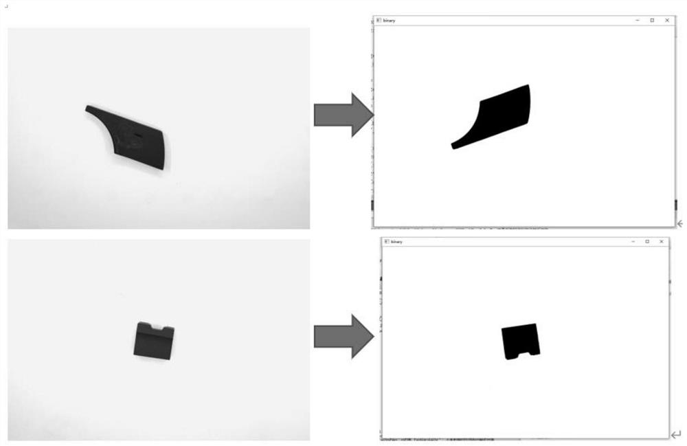 Laser marking system and method based on feature point extraction algorithm detection