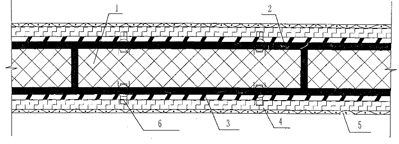 Pressed color steel plate foamed cement cast-in-place wall and its manufacturing method