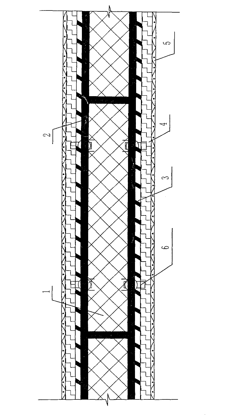 Pressed color steel plate foamed cement cast-in-place wall and its manufacturing method