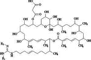 De-malonate monoacyl azalomycin F, preparation method thereof and application thereof to preparation of MRSA infection therapeutic drug