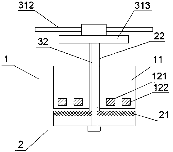 A temperature-controlled electromagnetic clutch