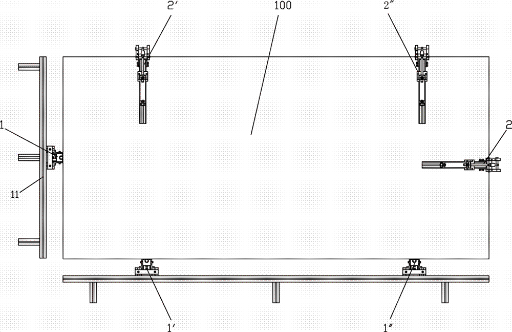 A snapping and aligning device for large-format steel plates