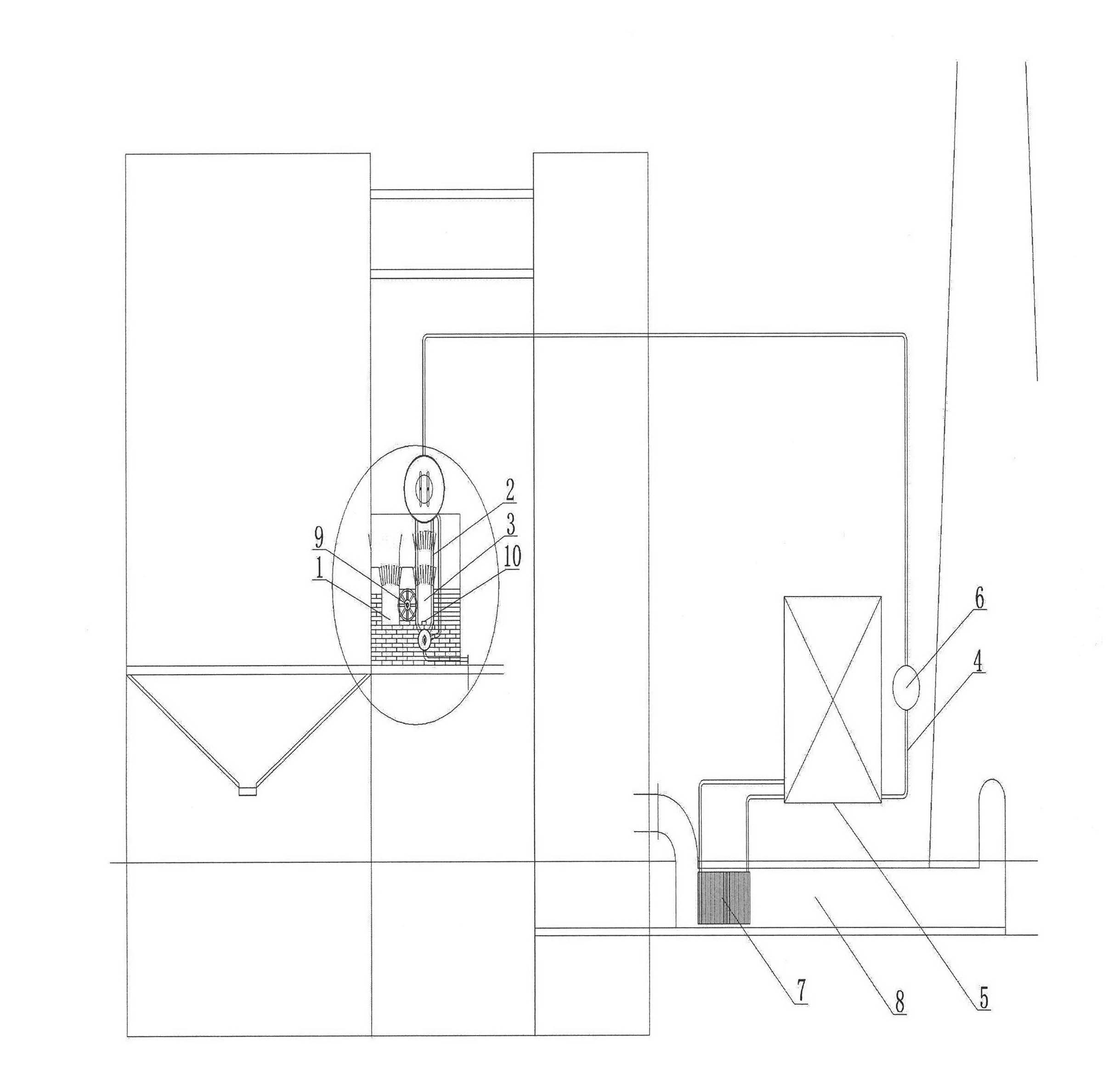 Saddle type activation furnace steam self-supply device