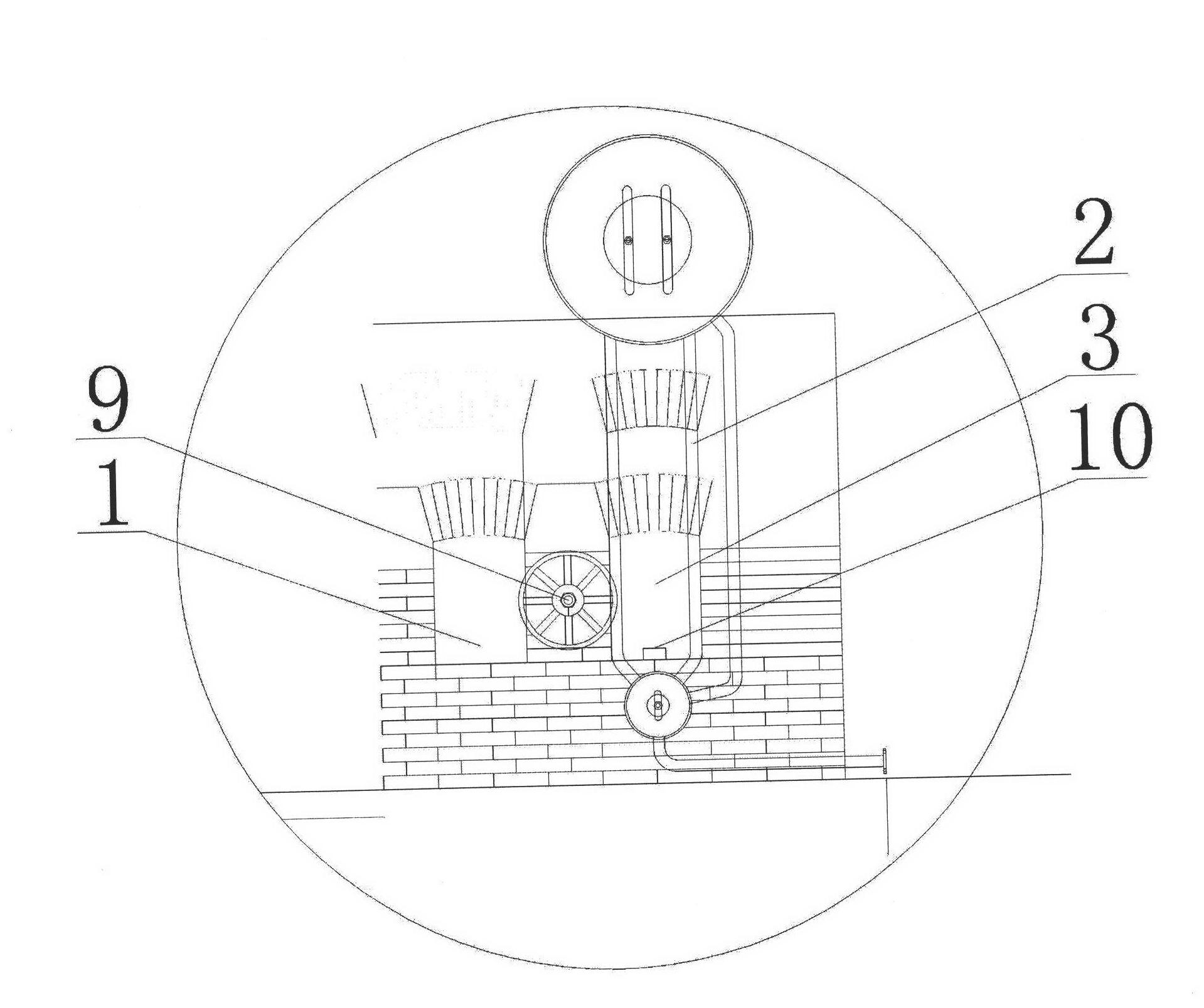 Saddle type activation furnace steam self-supply device