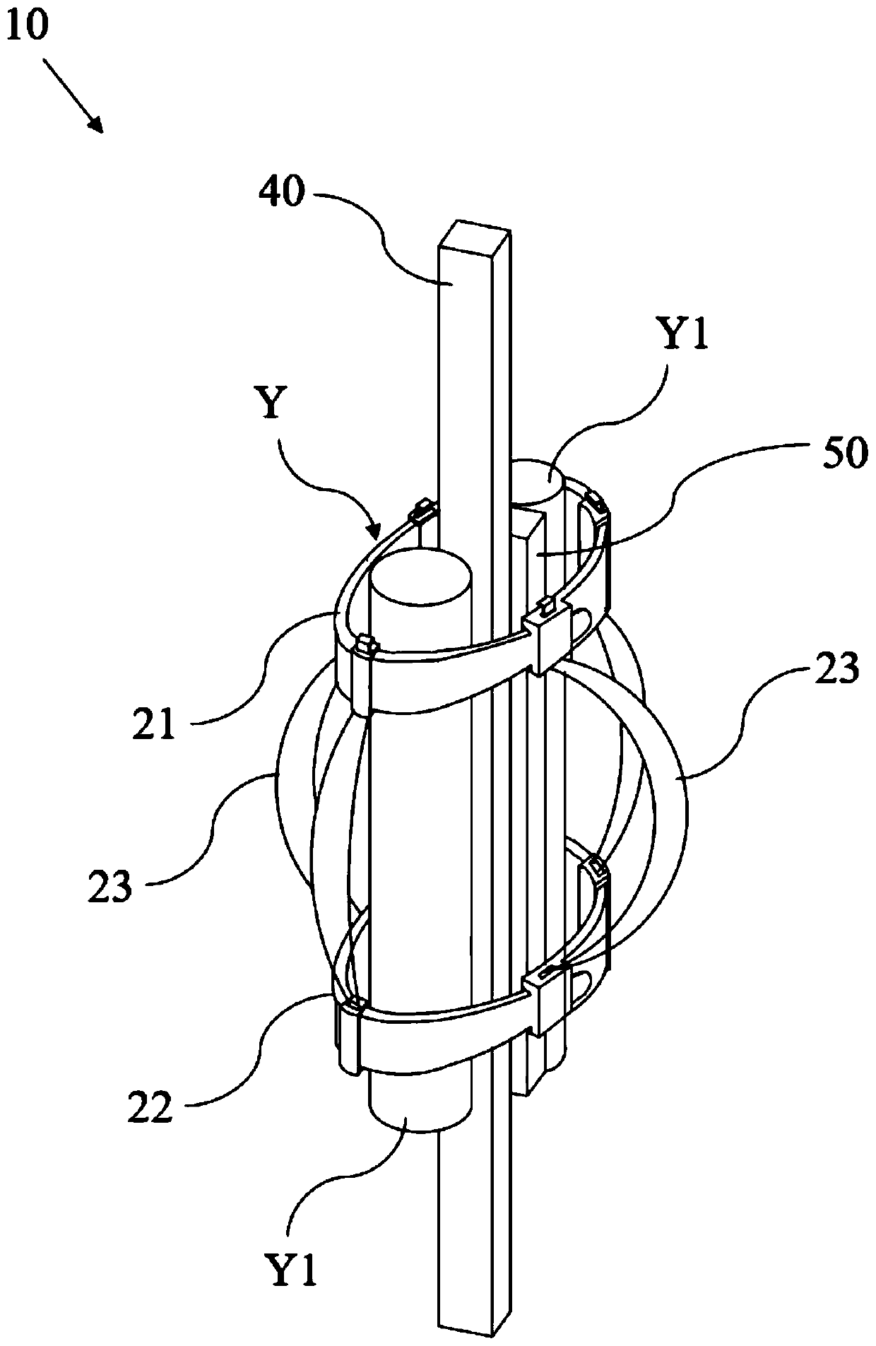 Double-cartridge blasting method and accurate positioning device as well as positioning method for charging