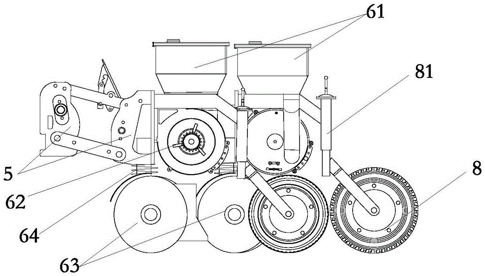 High-density cotton seed sowing machine being convenient to shape