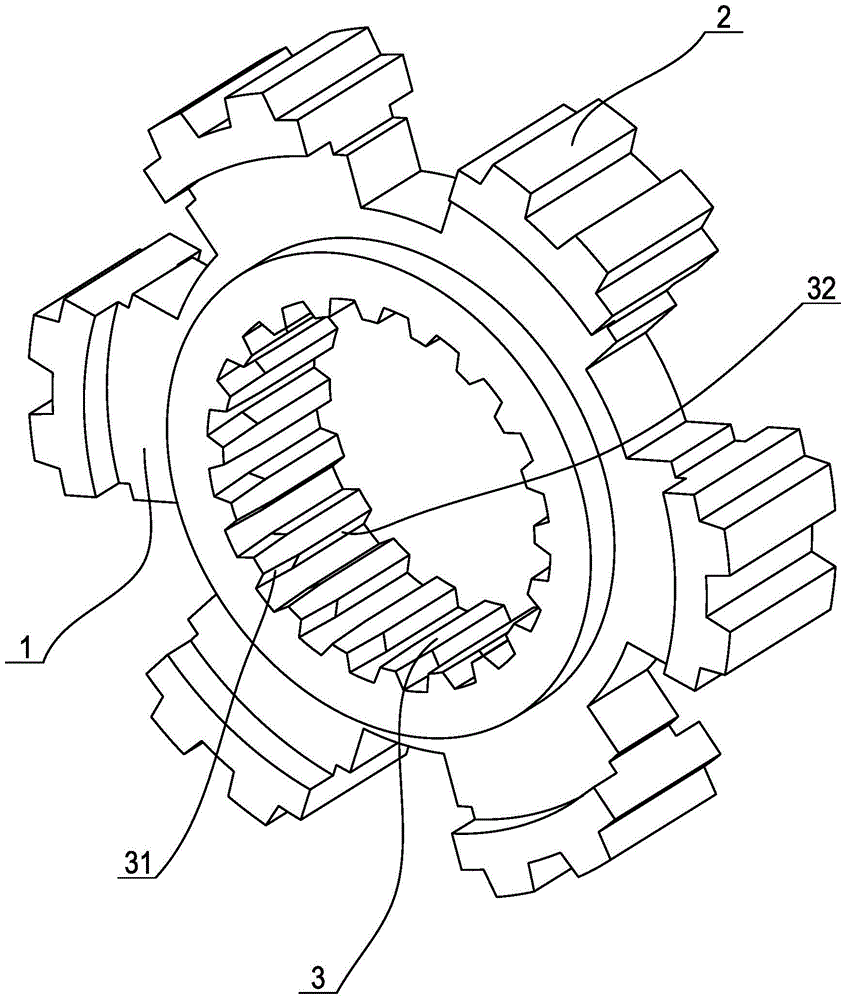 A powder metallurgy synchronizer gear hub