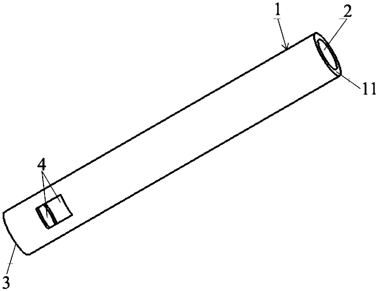 Steel-making continuous casting intrusive flow nozzle and numerical simulation method thereof