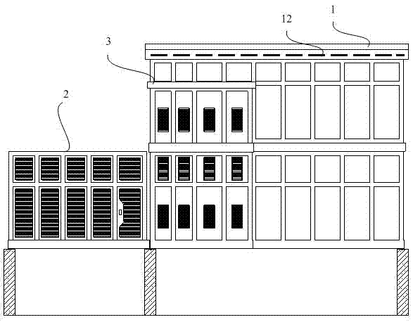 Prefabricated cabin type transformer substation and heat dissipation control method