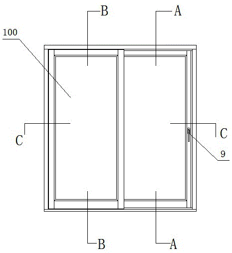 Pressing sliding door