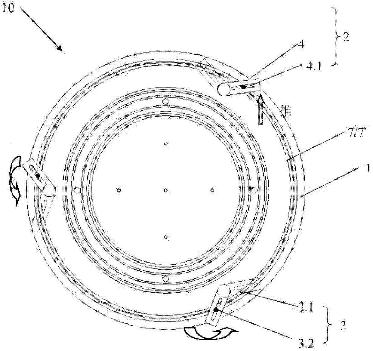 Base and lighting device comprising same