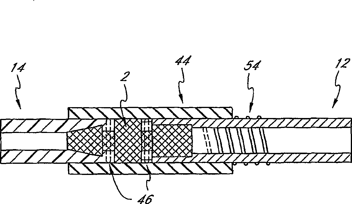 Self-sealing residual compressive stress graft for dialysis