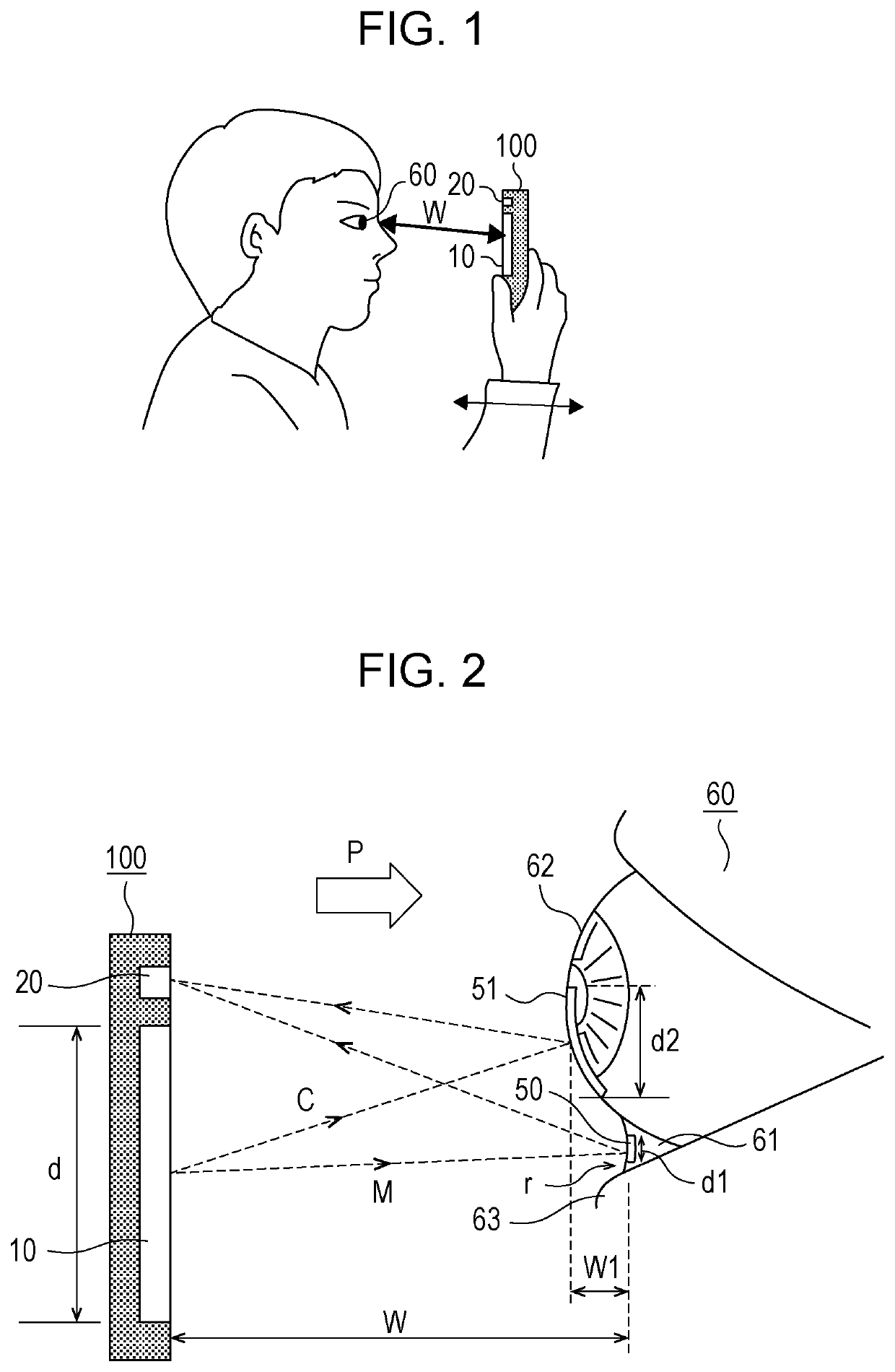 Ophthalmic measurement device and ophthalmic measurement system