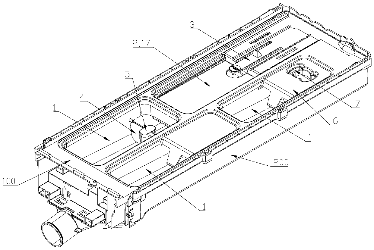 Washing additive feeding device