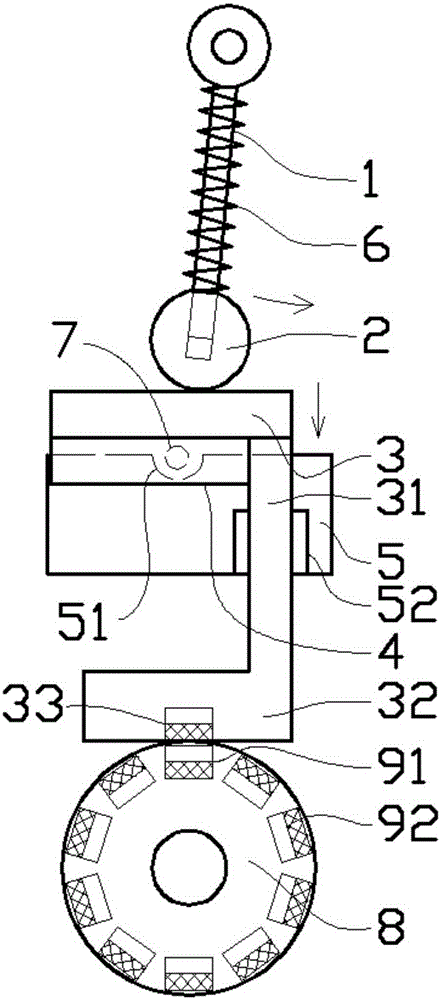 Impact high-speed weft shearing device